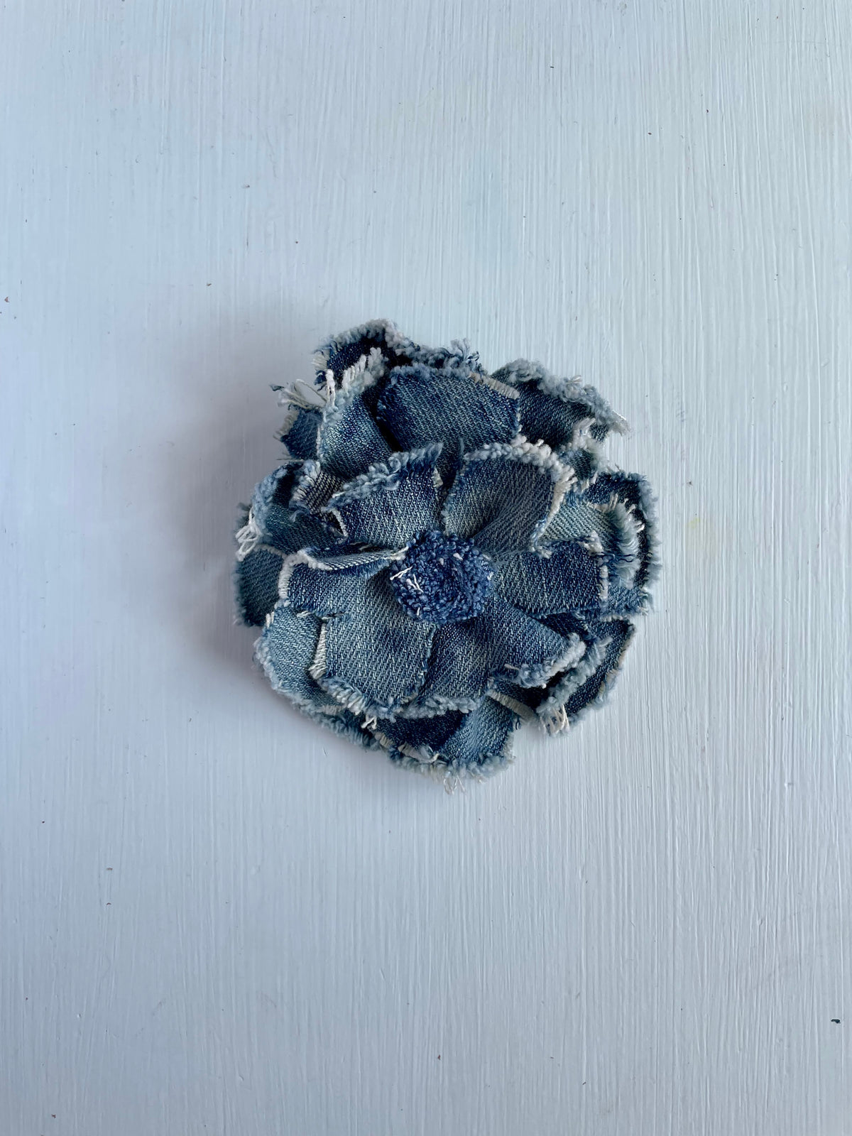 Brooch Denim Flower