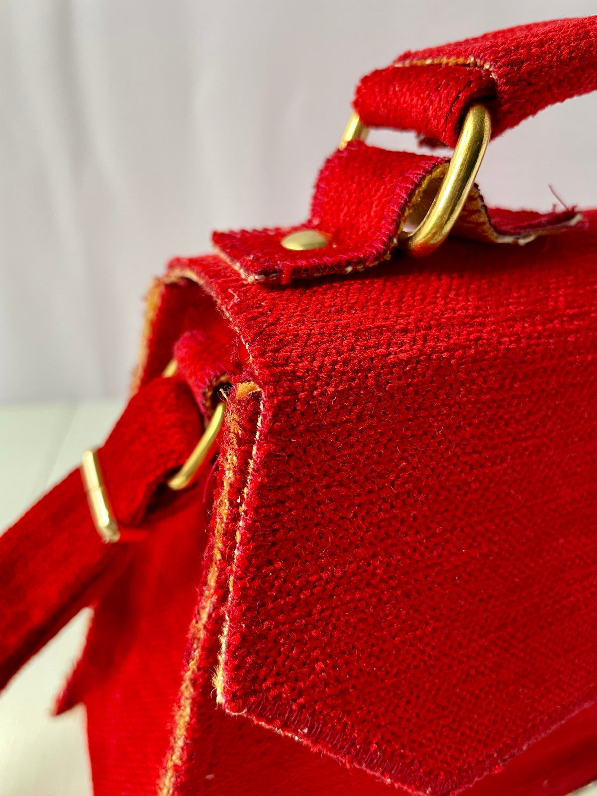 Red handbag