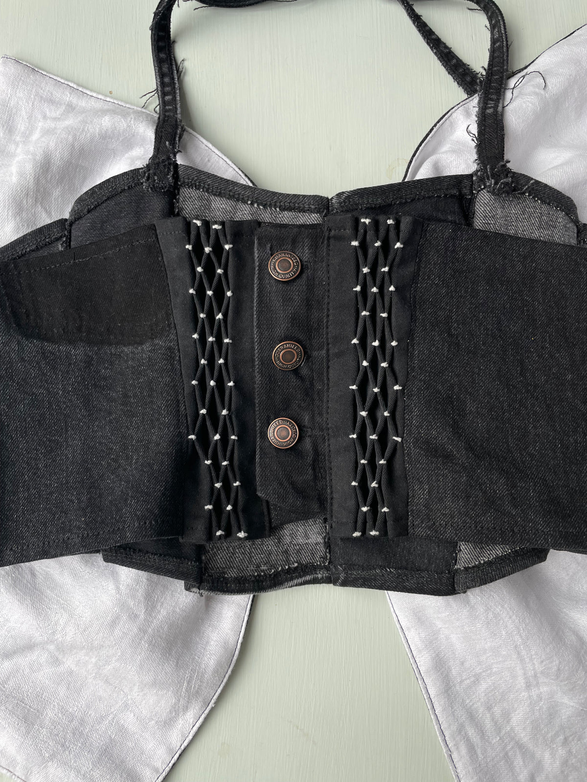 Denim Bow top