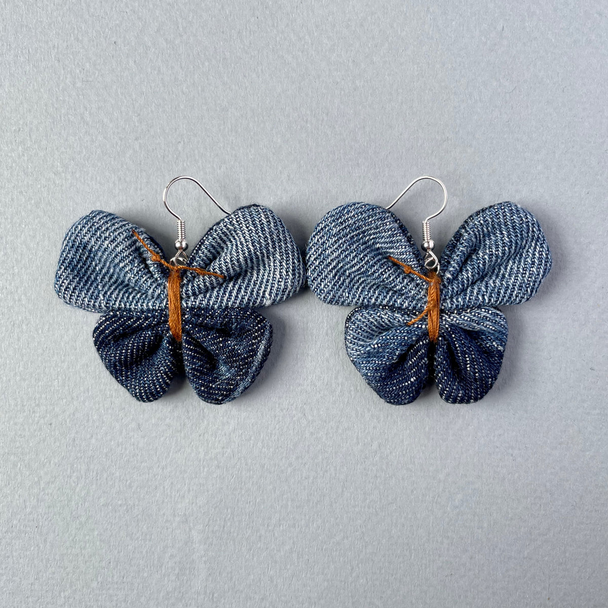 Earring Denim Butterfly