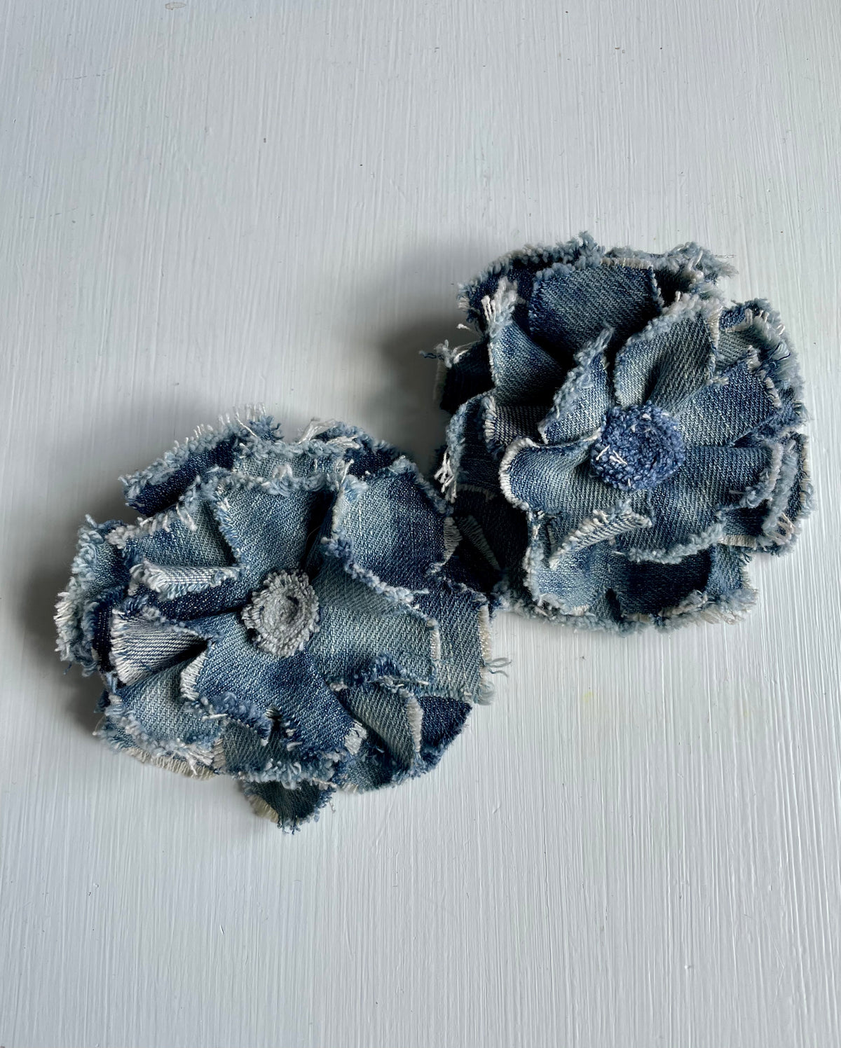 Brooch Denim Flower