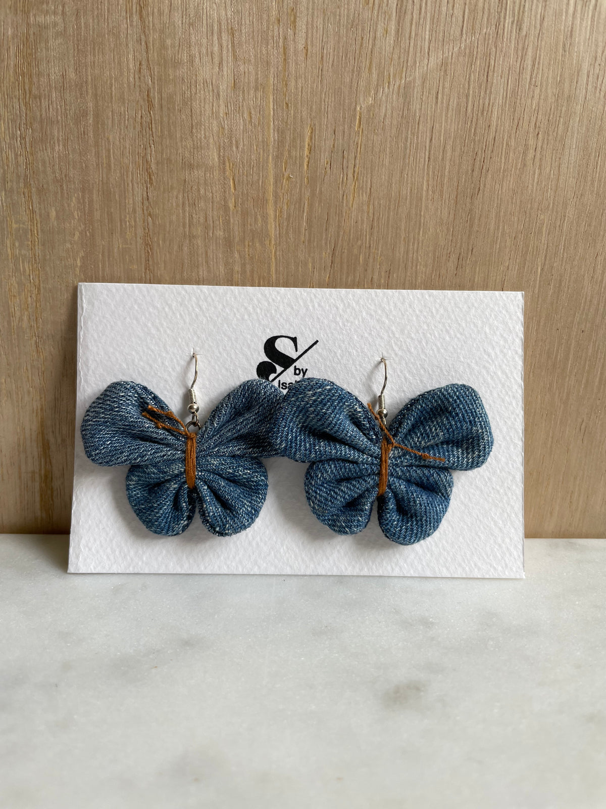 Earring Denim Butterfly
