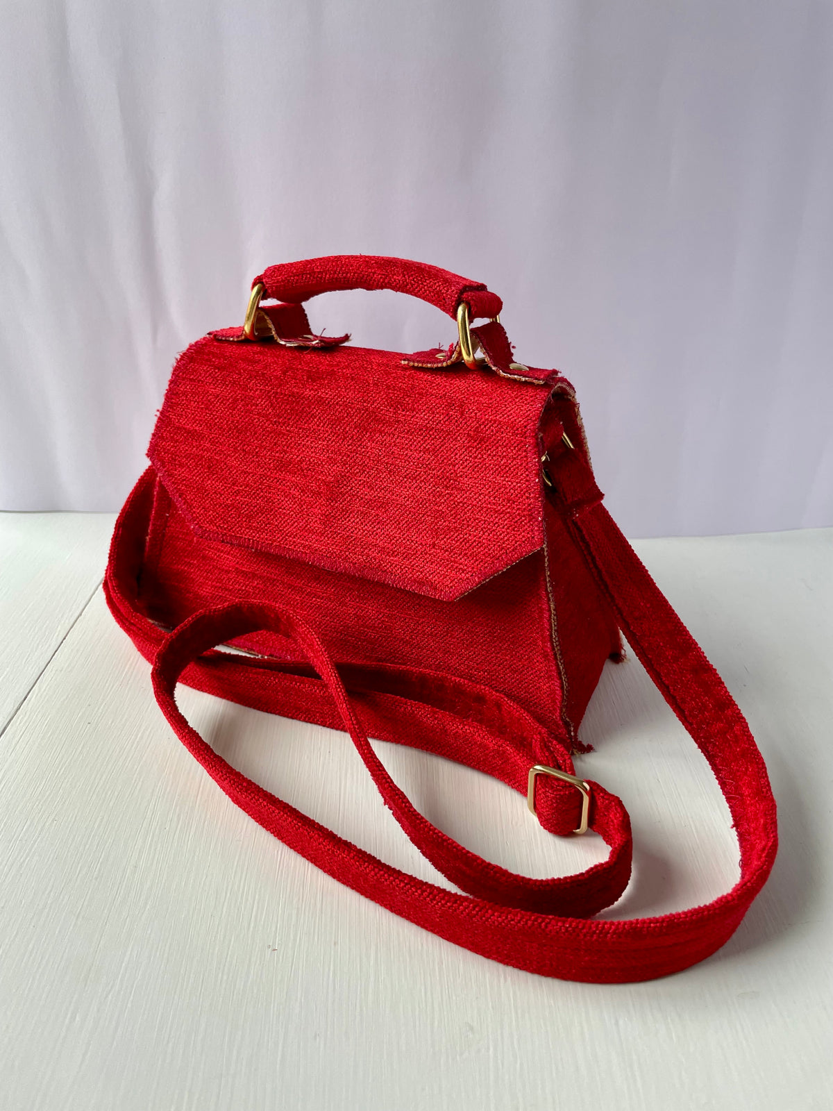 Red handbag