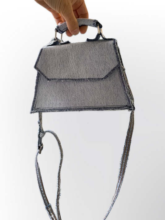 Denim handbag Light blue denim