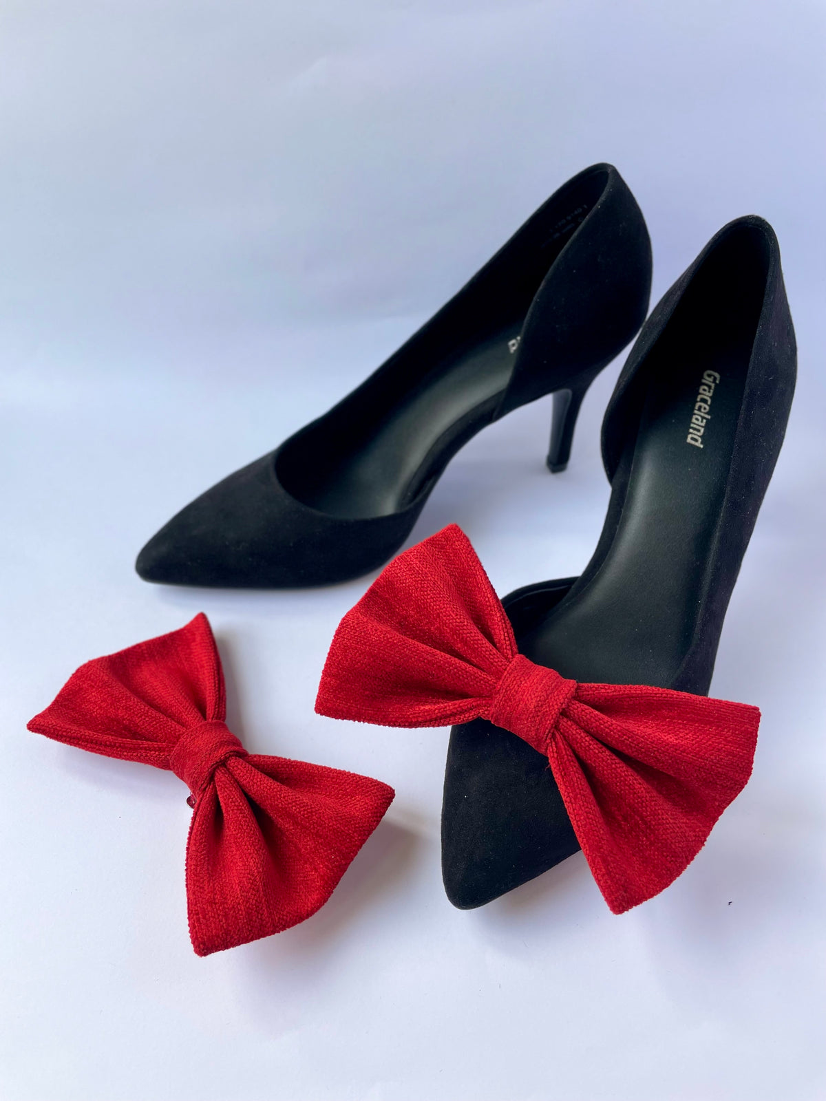 Red Clip on Bow