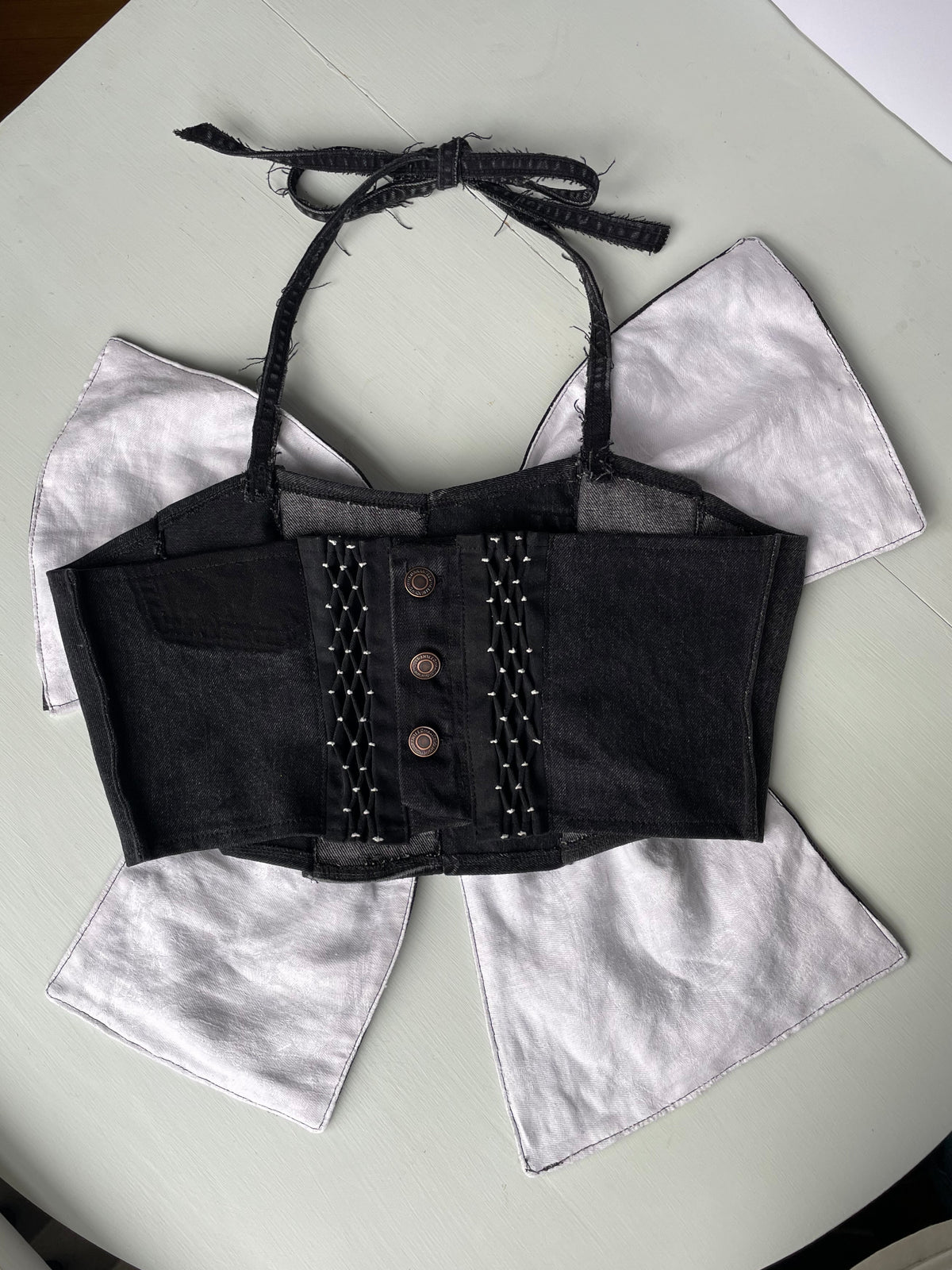 Denim Bow top