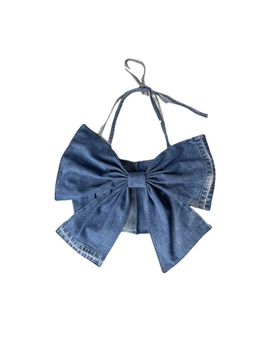 Denim Bow top