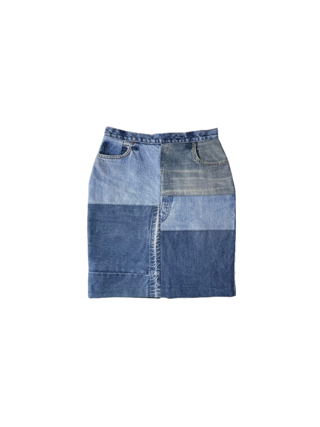 Astrid denim pencil skirt