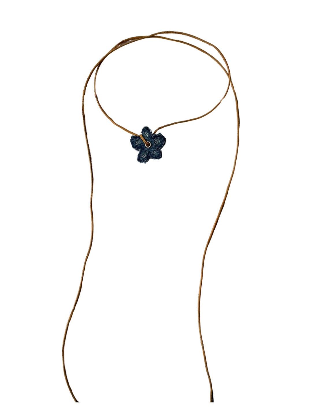 Choker necklace blue