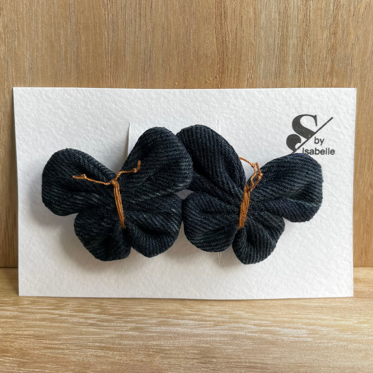 Hair barrette denim butterfly