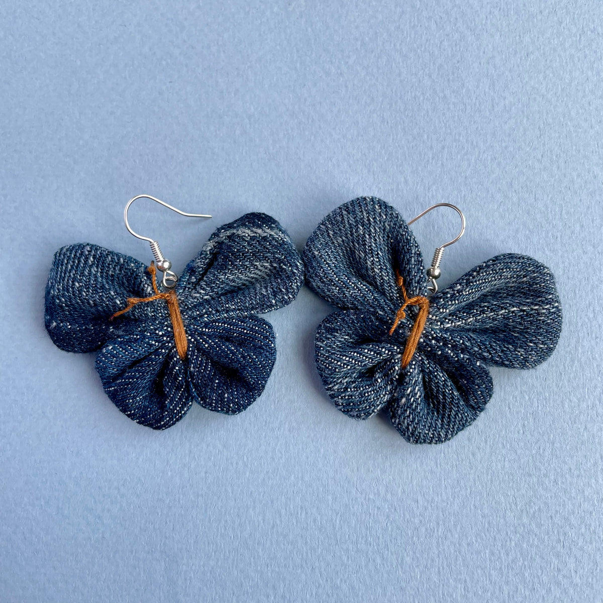 Earring Denim Butterfly