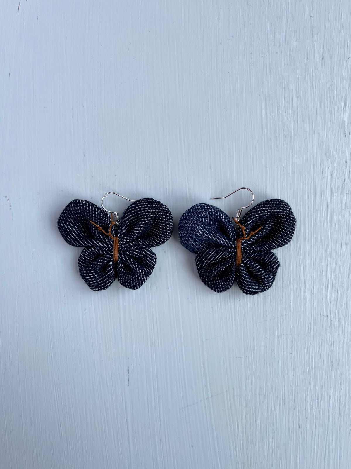 Earring Denim Butterfly
