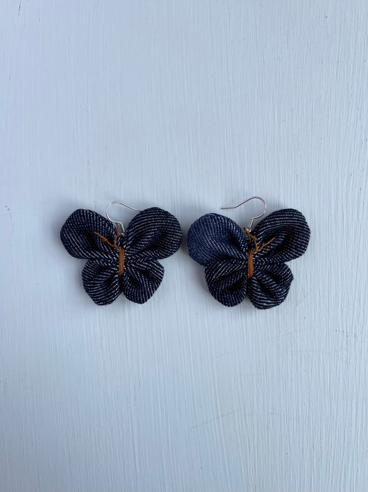 Earring Denim Butterfly