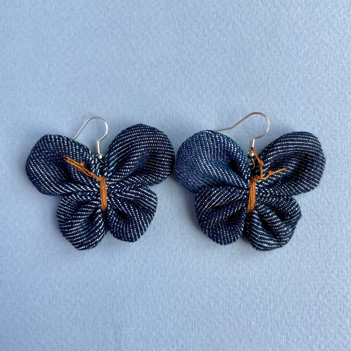 Earring Denim Butterfly