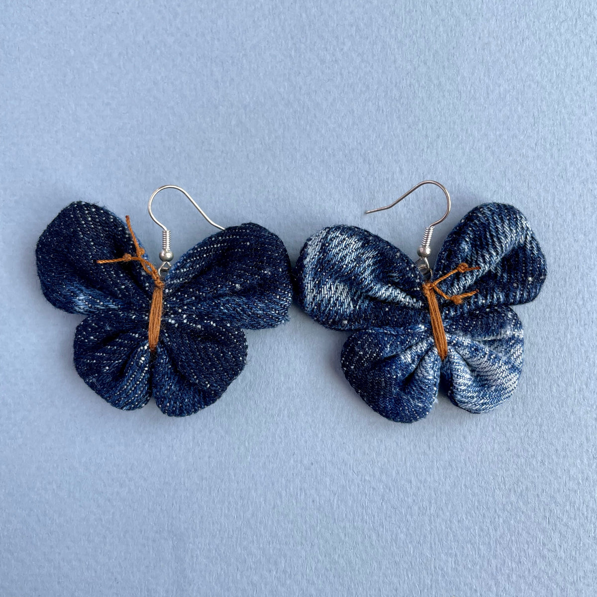 Earring Denim Butterfly
