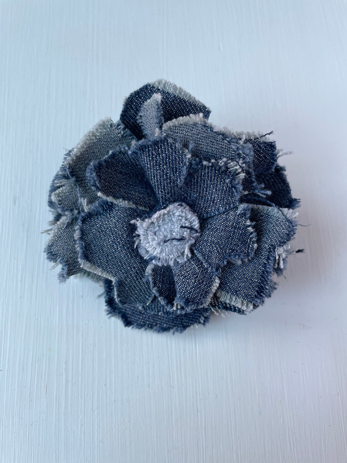 Brooch Denim Flower