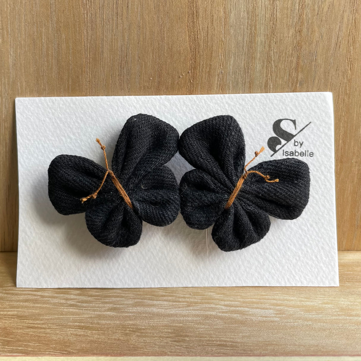 Hair barrette denim butterfly