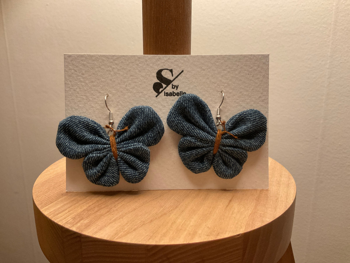 Earring Denim Butterfly